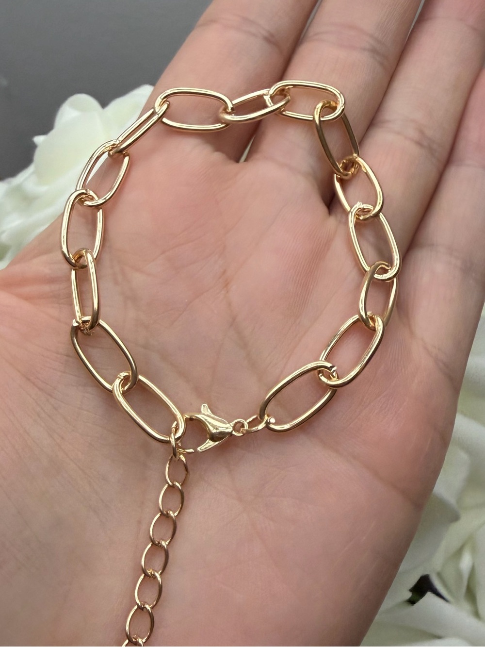 Gold Link Chain Bracelet - Women Jewelry